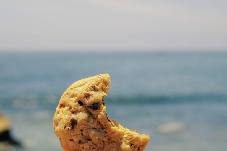 Cookie with a bite taken out