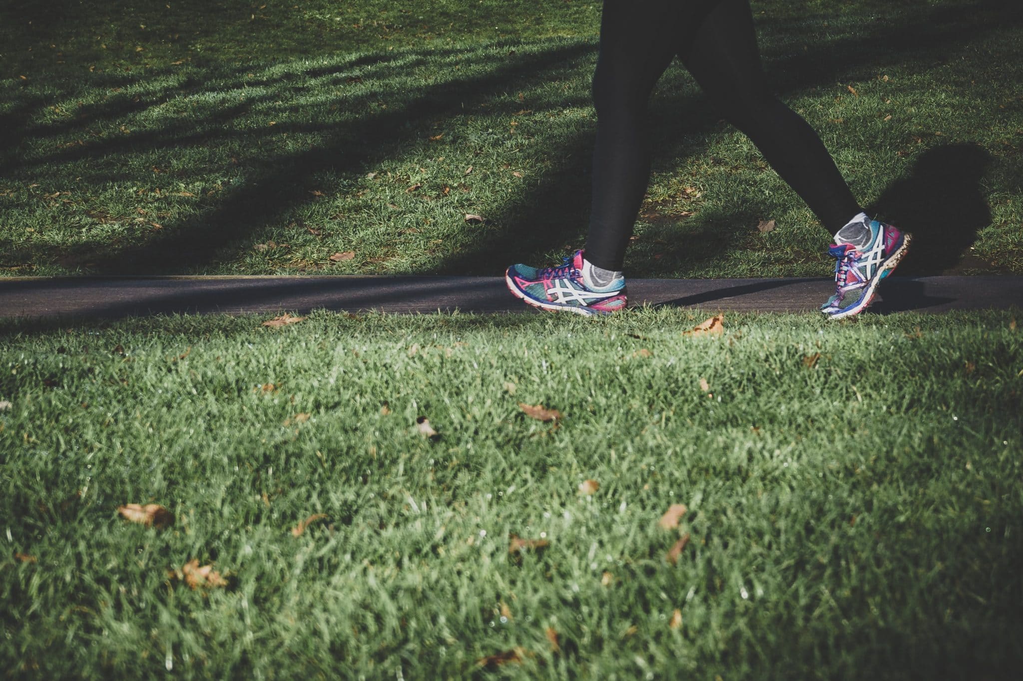 Woman jogging outside