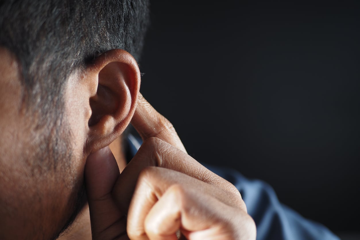 Close up of an ear.